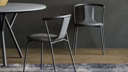 Sedia Agel Cuoio di Novamobili