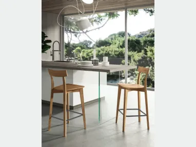 Sgabello Grace in legno di FGF Mobili