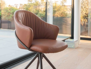 Sedia in pelle Layla Soft di Compar Italia