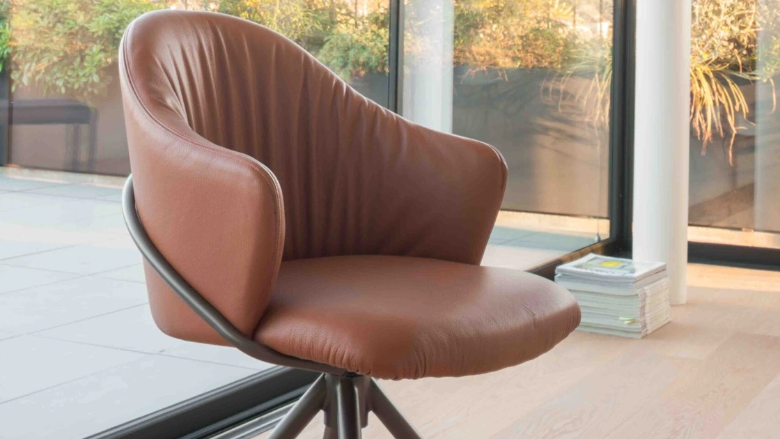 Sedia in pelle Layla Soft di Compar Italia