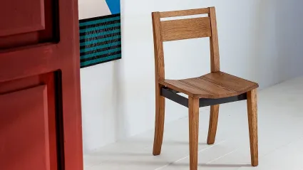 Sedia SD239 in Rovere massello di Devina Nais