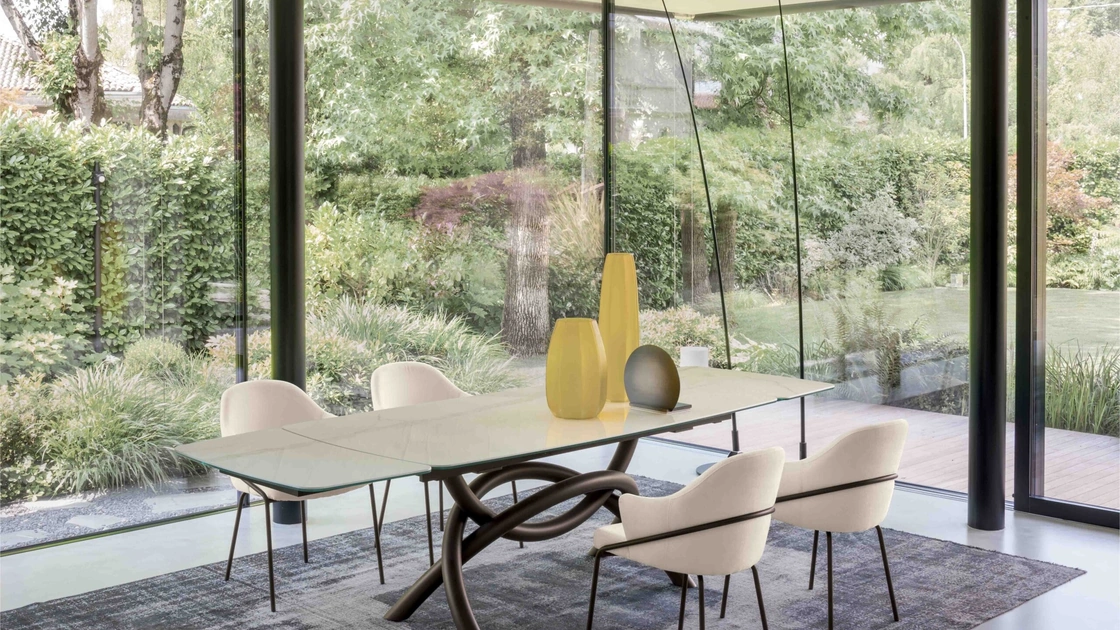 Tavolo allungabile Arco in ceramica di Compar Italia