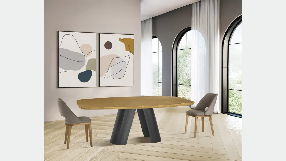 Tavolo a botte in legno Arcos di FGF Mobili