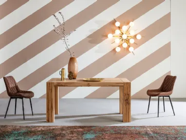 Tavolo allungabile Mini Brooklyn in Rovere massello laccato di Devina Nais