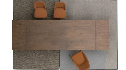 Tavolo allungabile Dakota in Rovere massello di Devina Nais