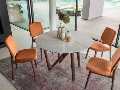 Tavolo Esse Round Wood di Compar Italia