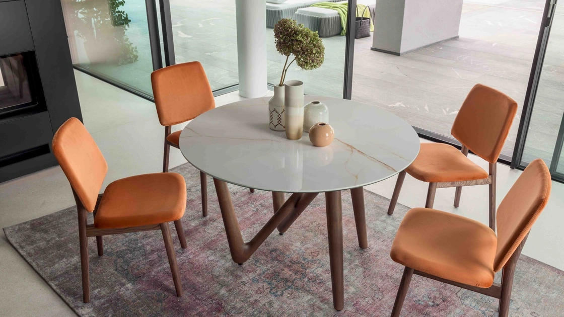 Tavolo Esse Round Wood di Compar Italia