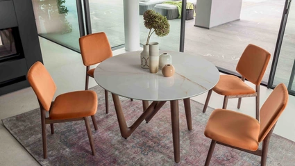 Tavolo Esse Round Wood di Compar Italia
