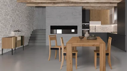 Tavolo Mini Brooklin in Rovere massello di Devina Nais