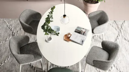 Tavolo Rea in Rovere Bianco di Novamobili