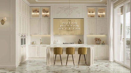 Cucina Classica con isola Eva Luxury di Arrex
