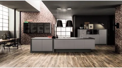 Cucina Moderna Dakota PET Grigio di Arrex