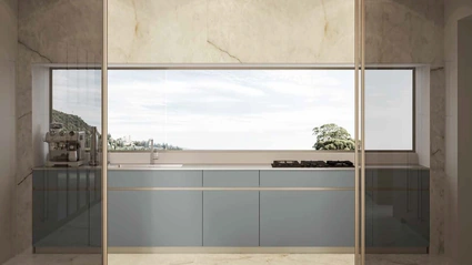 Cucina Moderna lineare Daytona Natural di Arrex