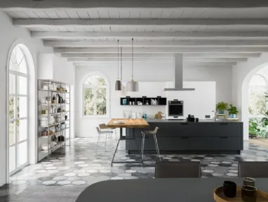 Cucina Moderna Fenix Laccato Opaco di Arrex