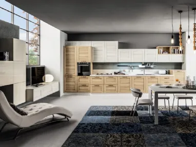 Cucina Moderna Fiorella Matrix Meringa e Caramello di Arrex