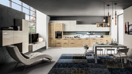 Cucina Moderna Fiorella Matrix Meringa e Caramello di Arrex