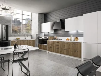 Cucina Moderna Iside Regina Crusca e Zucchero laccato di Arrex