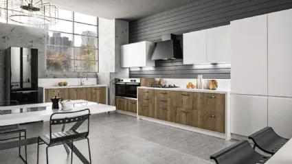 Cucina Moderna Iside Regina Crusca e Zucchero laccato di Arrex