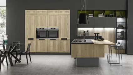 Cucina Moderna Iside Regina Farro e Grigio Orione laccato di Arrex