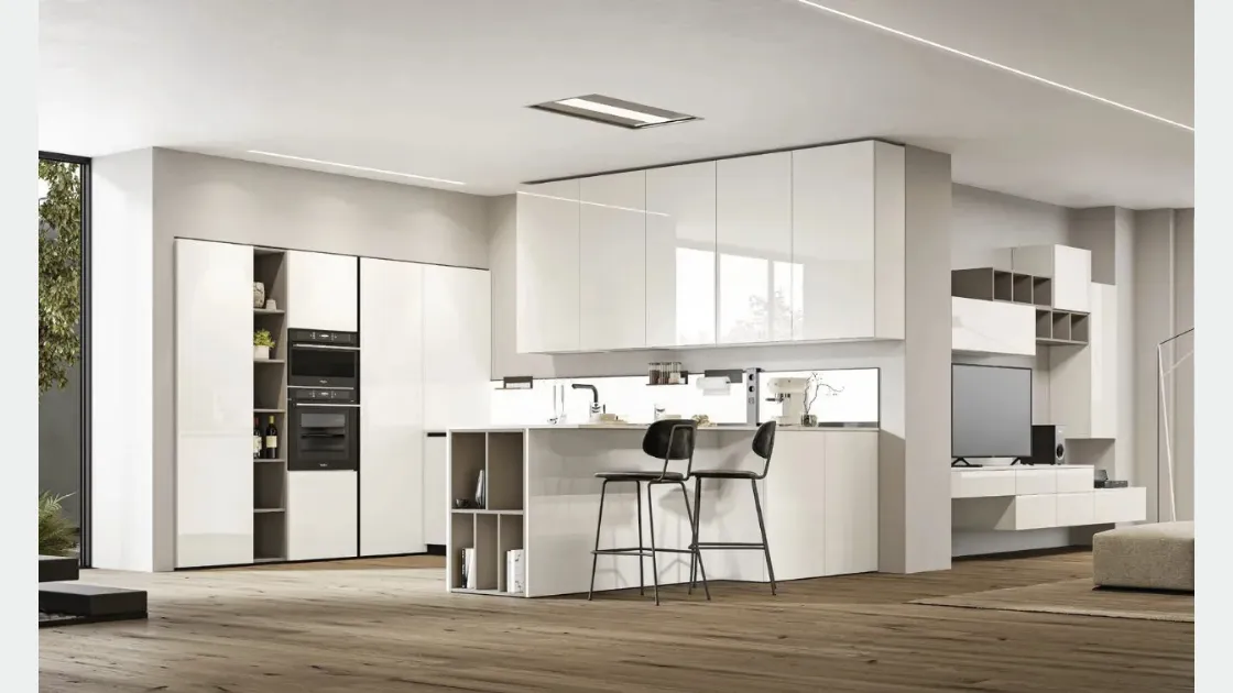 Cucina Moderna con penisola Loft 2|2 03 di Arrex