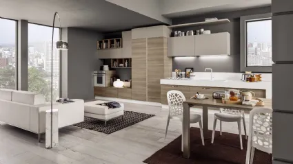 Cucina Moderna lineare Mango in Frassinato Style e Samoa di Arrex