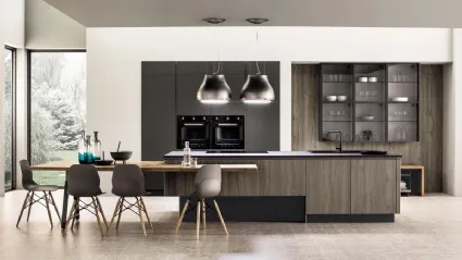 Cucina Moderna Primavera Origano con Isola di Arrex