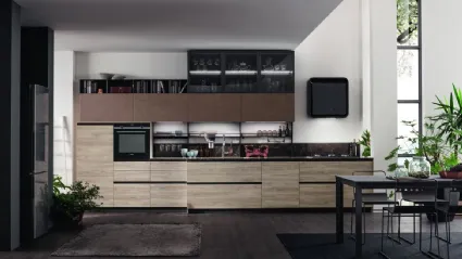 Cucina Moderna Twin LS Oboko Smoke di Arrex