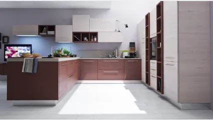 Cucina Moderna Zenzero Rovere Vinaccia di Arrex