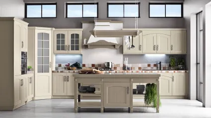 Cucina Shabby Chic angolare Morgana Decapé Ecru di Arrex